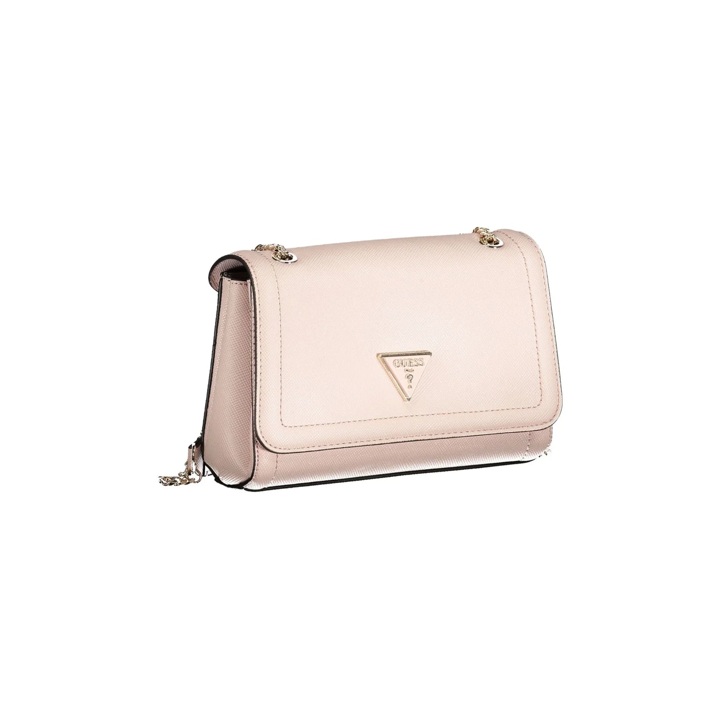 GUESS JEANS Borsa Donna a Spalla Noelle Rosa con Catena