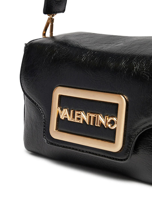 VALENTINO BAGS Borsa Donna Nera a Spalla con Tracolla e Doppio Scomparto