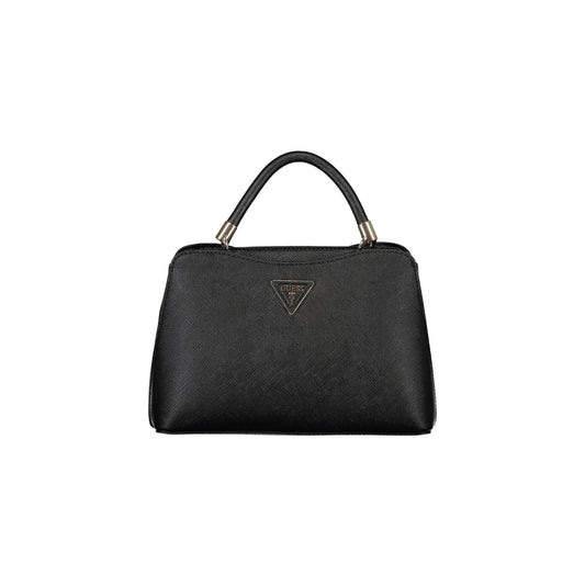 GUESS JEANS Borsa Donna Gizele Nera a Mano con Tracolla Removibile