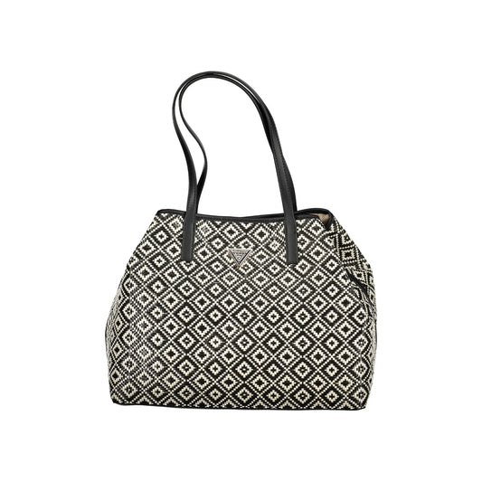 GUESS JEANS Borsa Donna Vikky II Nera con Pochette Interna Removibile