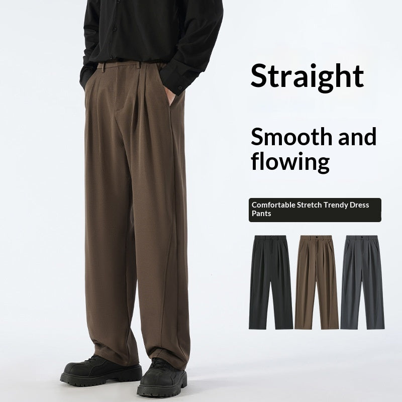 Autumn Casual Versatile Loose Fleece-lined Casual Pants For Men