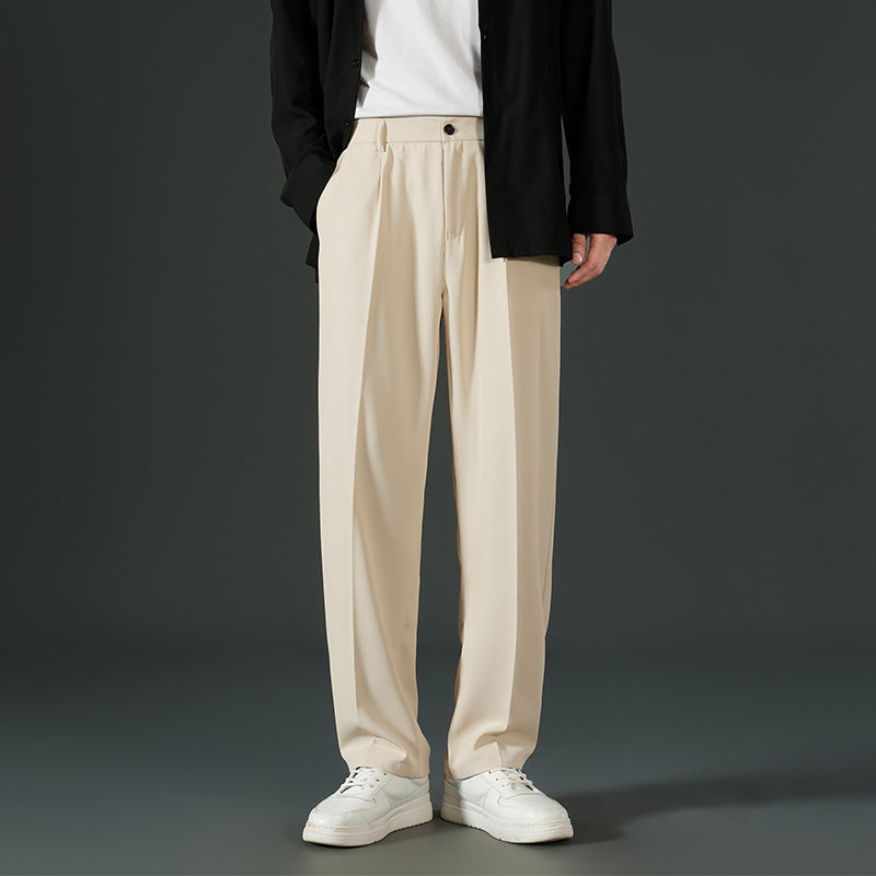 Autumn Casual Versatile Loose Fleece-lined Casual Pants For Men