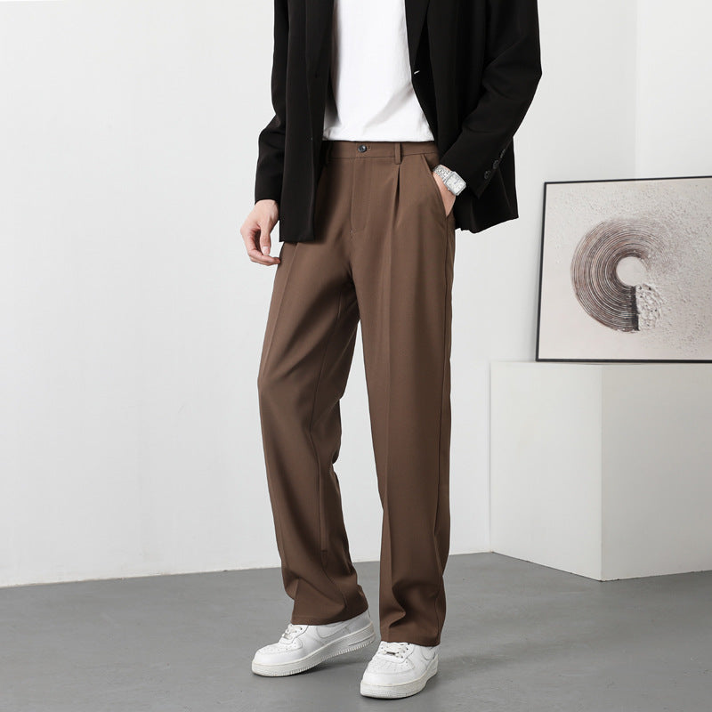 Autumn Casual Versatile Loose Fleece-lined Casual Pants For Men
