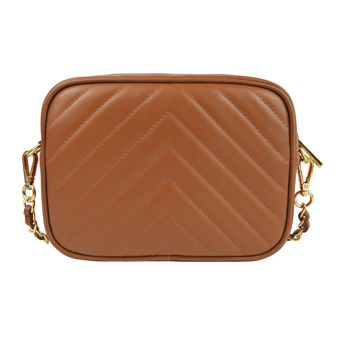 Borsa Donna a Tracolla, In Vera Pelle Trapuntata, Made in Italy, Modello Lola