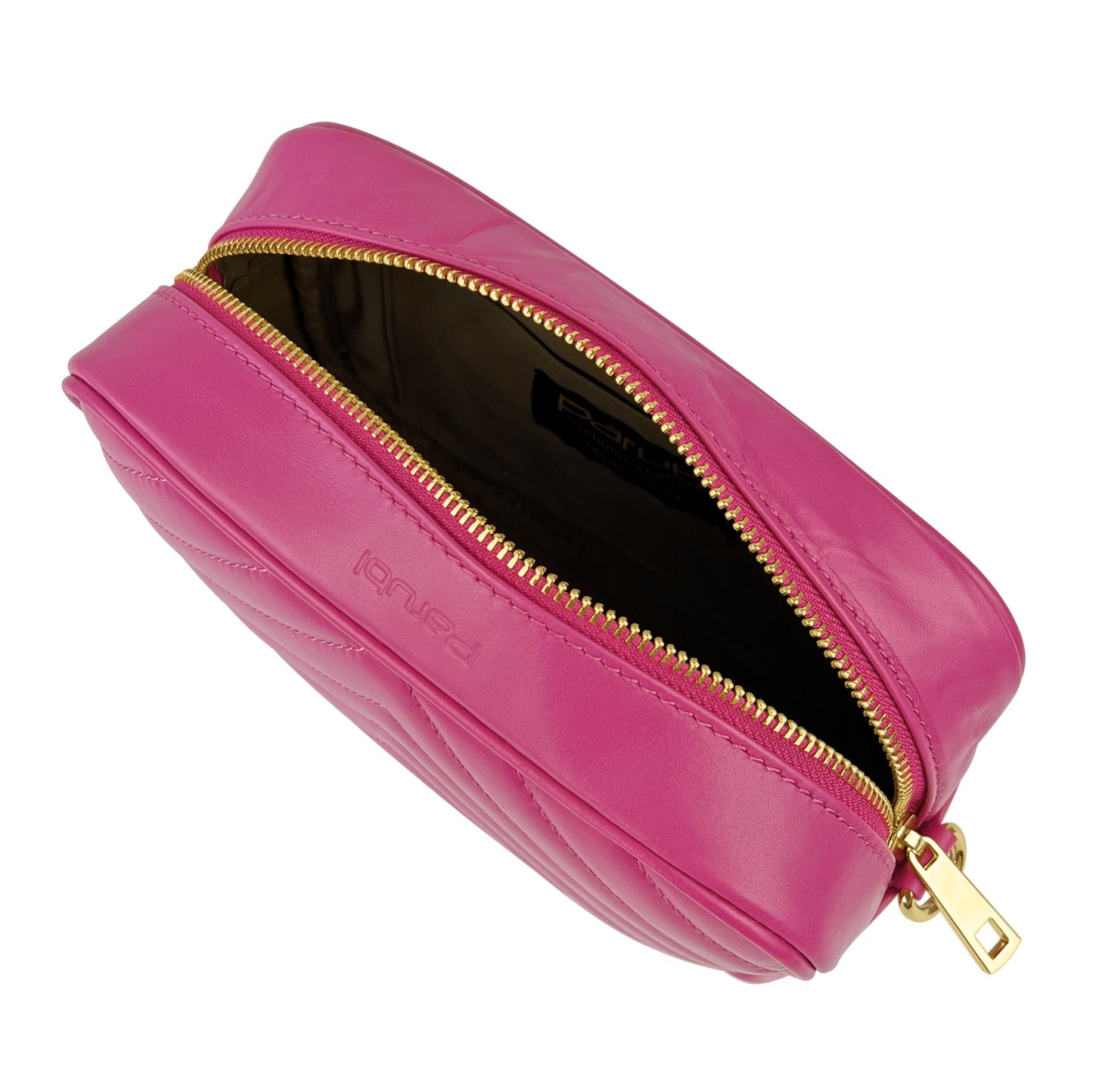 Borsa Donna a Tracolla, In Vera Pelle Trapuntata, Made in Italy, Modello Lola