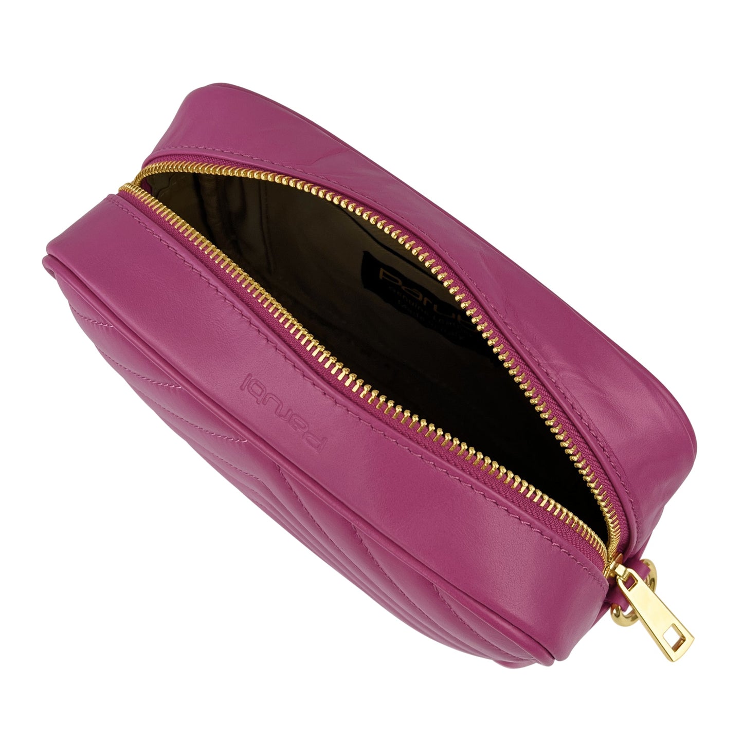 Borsa Donna a Tracolla, In Vera Pelle Trapuntata, Made in Italy, Modello Lola