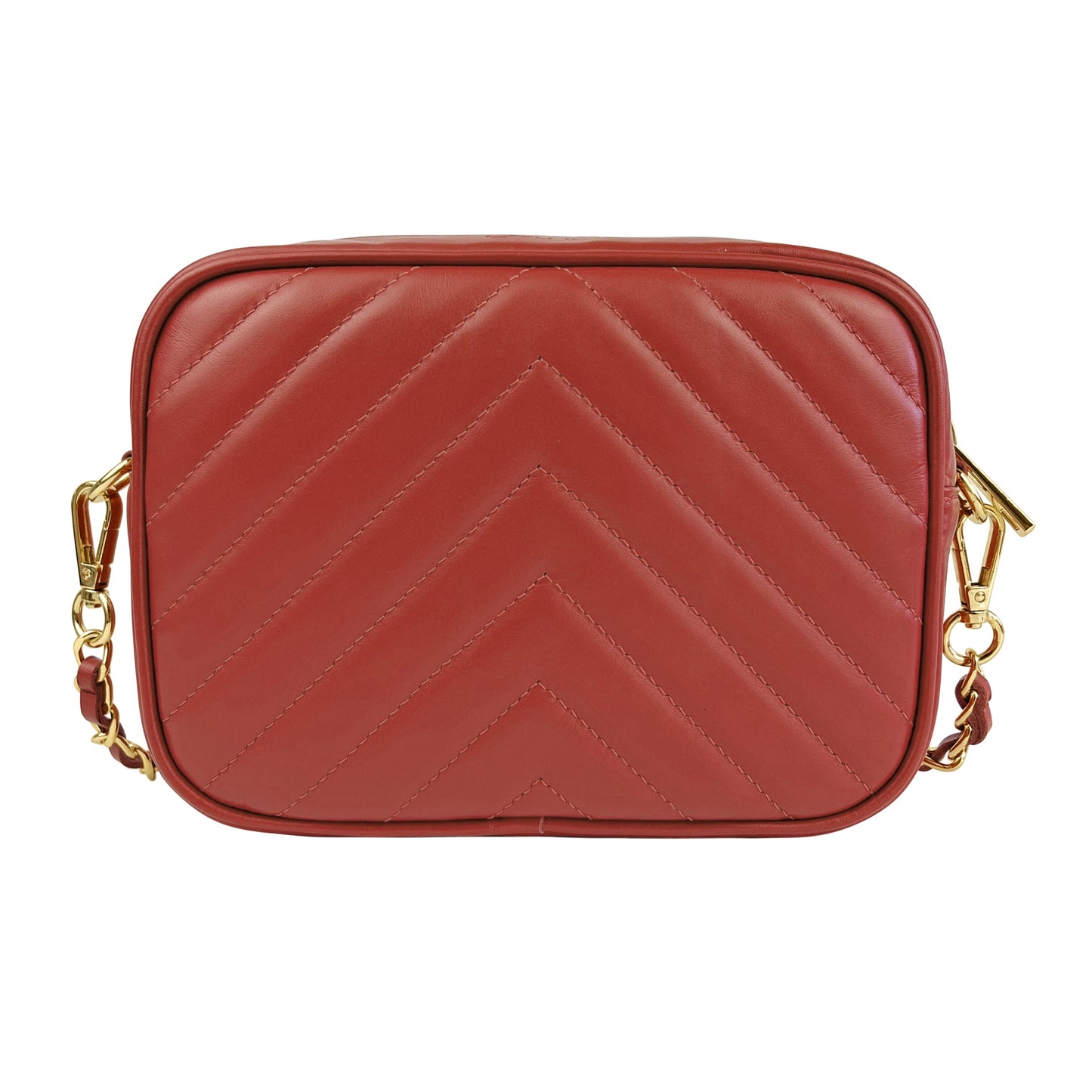 Borsa Donna a Tracolla, In Vera Pelle Trapuntata, Made in Italy, Modello Lola