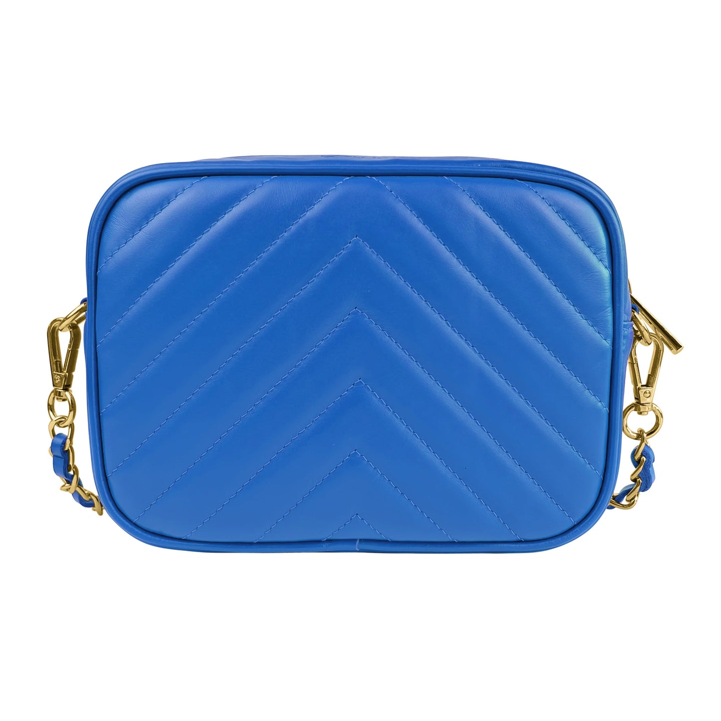 Borsa Donna a Tracolla, In Vera Pelle Trapuntata, Made in Italy, Modello Lola