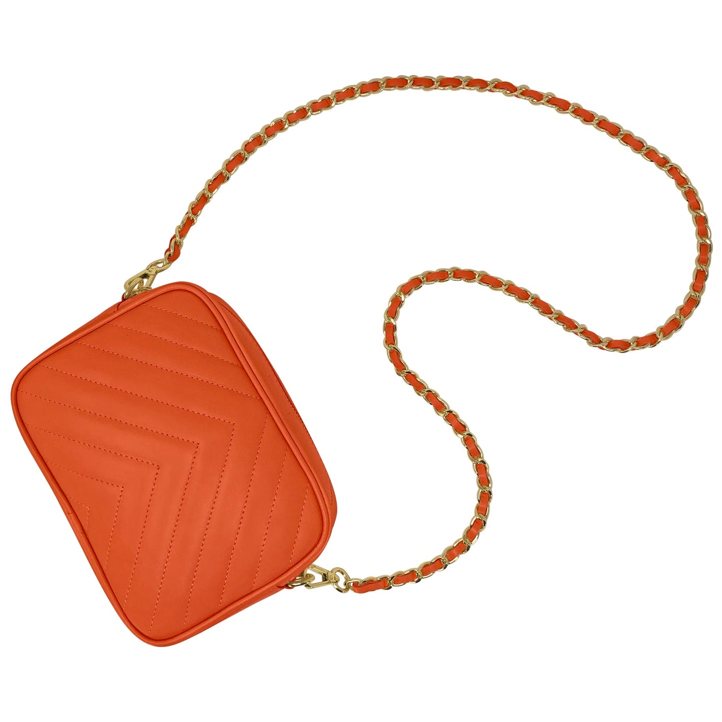 Borsa Donna a Tracolla, In Vera Pelle Trapuntata, Made in Italy, Modello Lola