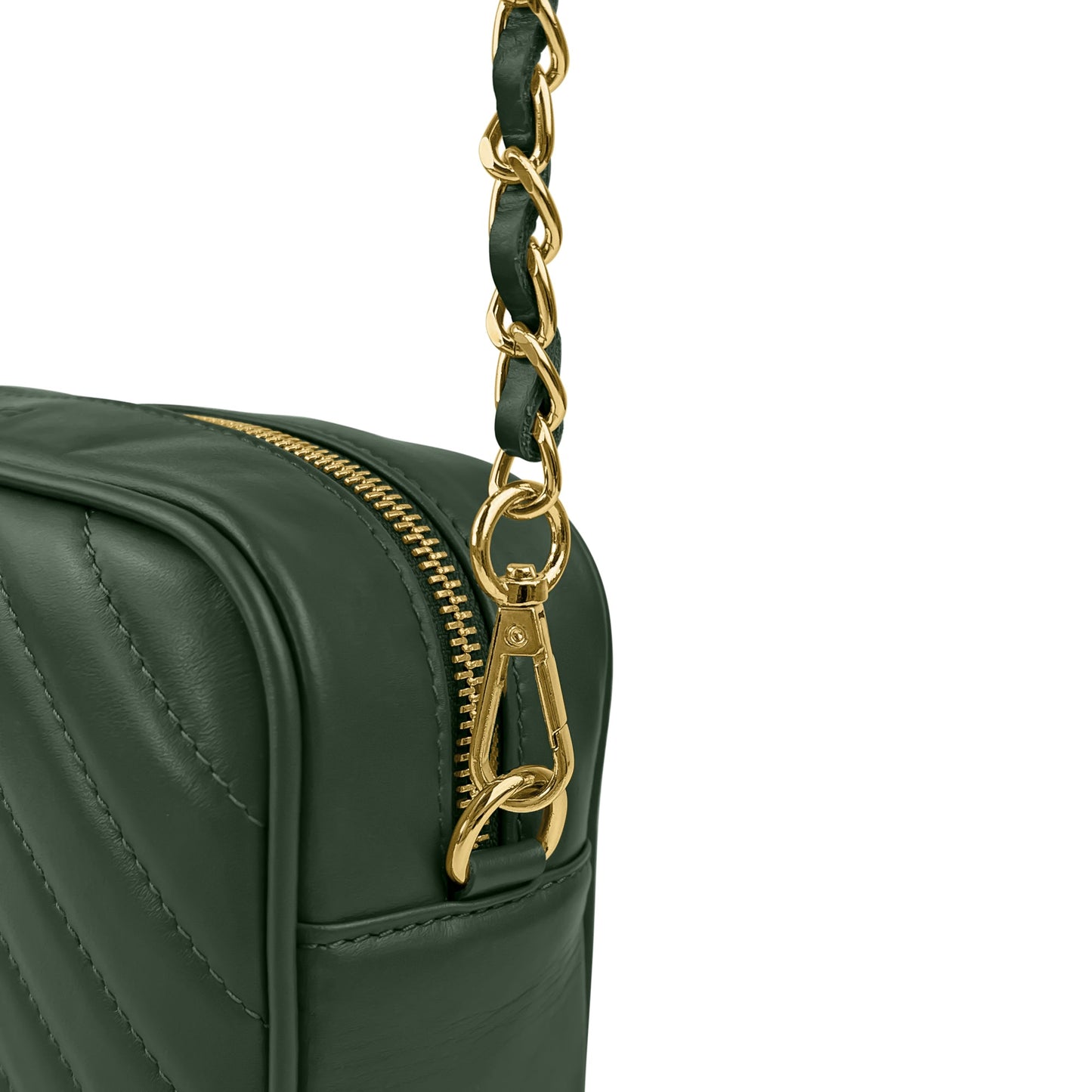 Borsa Donna a Tracolla, In Vera Pelle Trapuntata, Made in Italy, Modello Lola