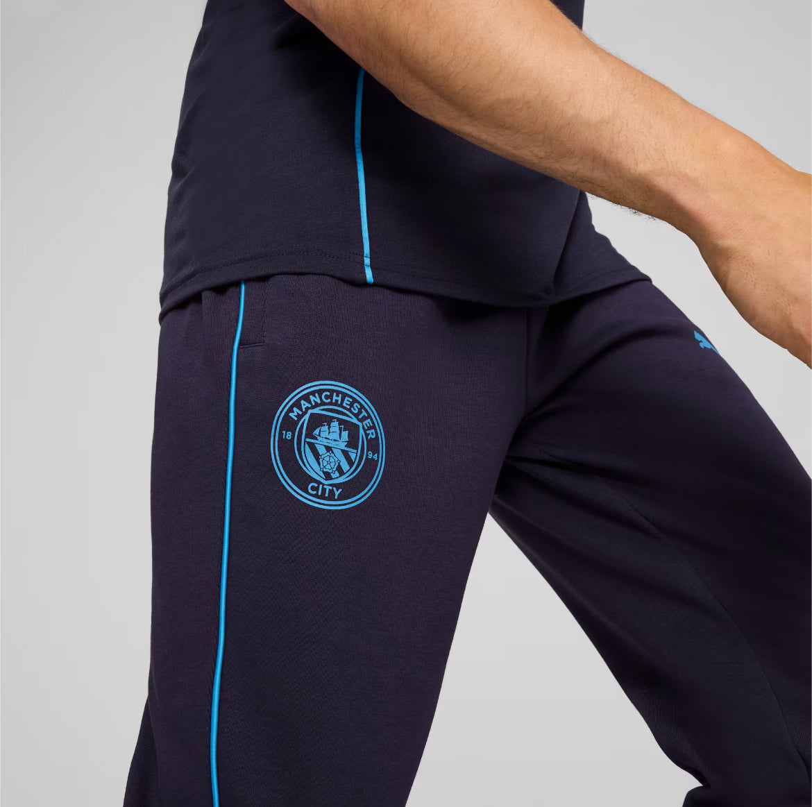 Puma Pantaloni Tuta Casual Pants MCFC Manchester City 2024/2025 Blue Navy