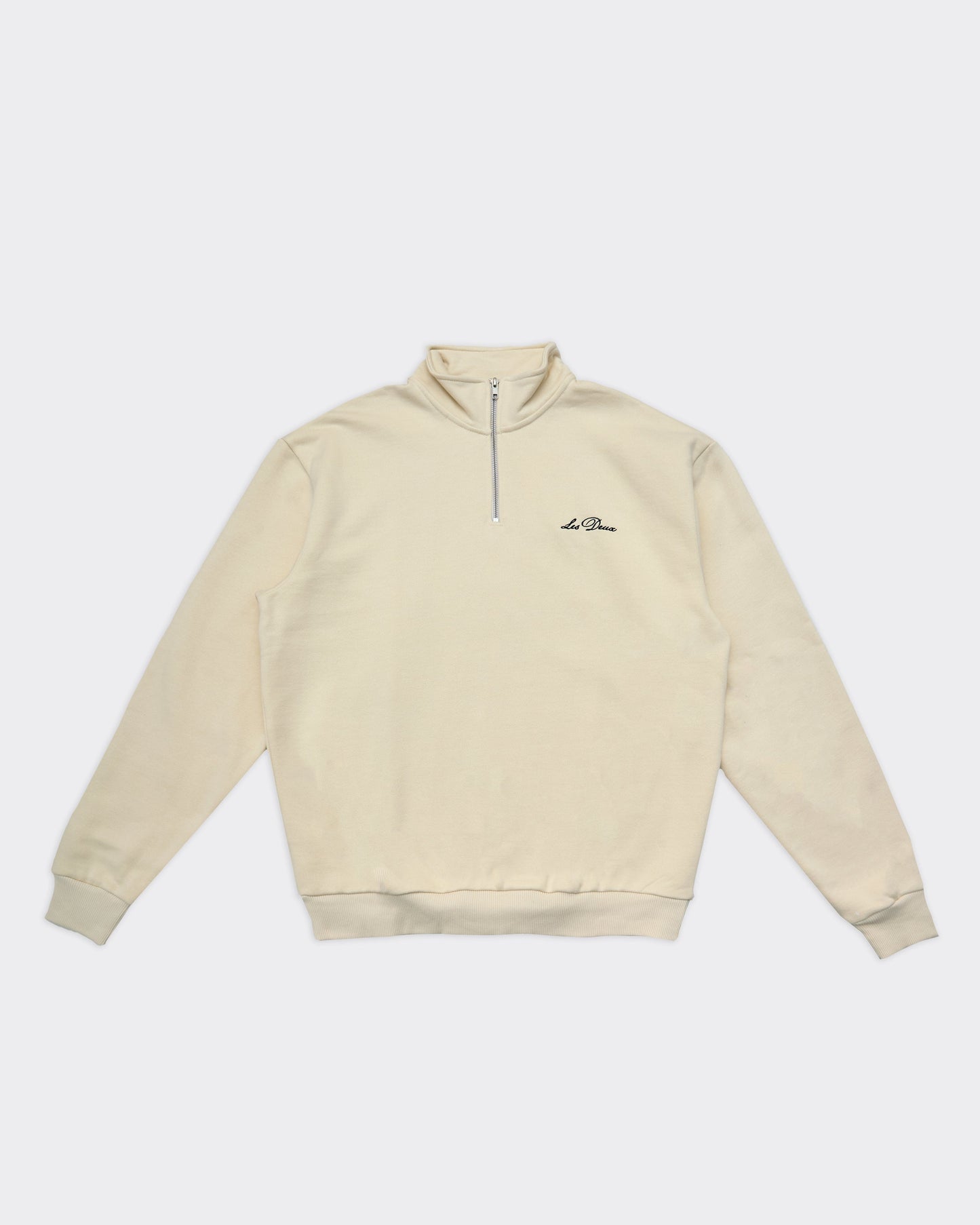 Felpa Crew Half-Zip Avorio