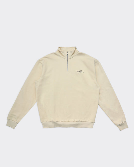Felpa Crew Half-Zip Avorio