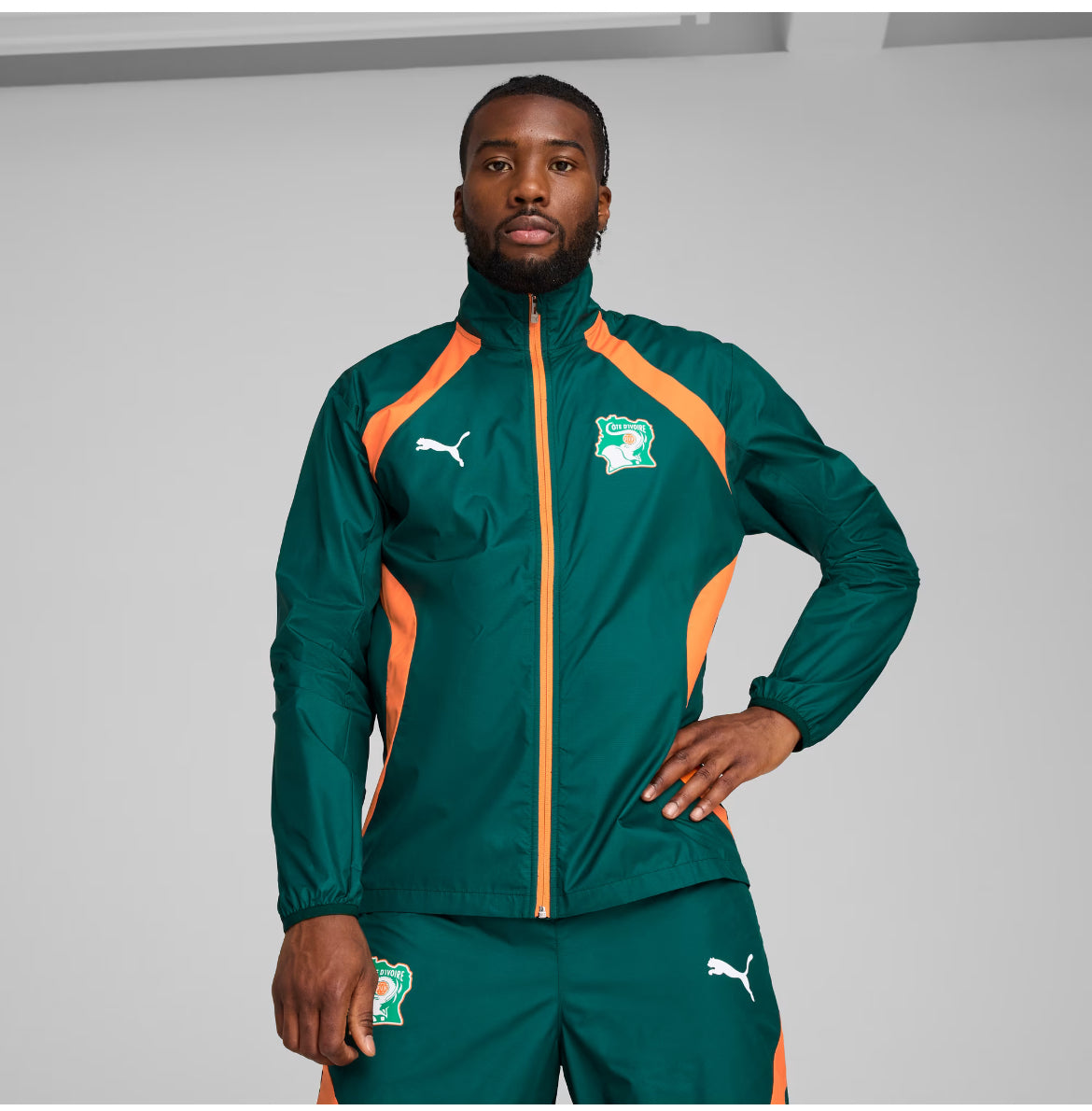 Puma Giacca Tuta Calcio FIF Costa d'Avorio Pre Match Woven Jacket 2025