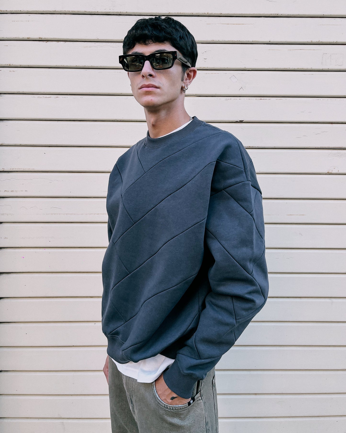 Felpa Crewneck Parquet Asphalt