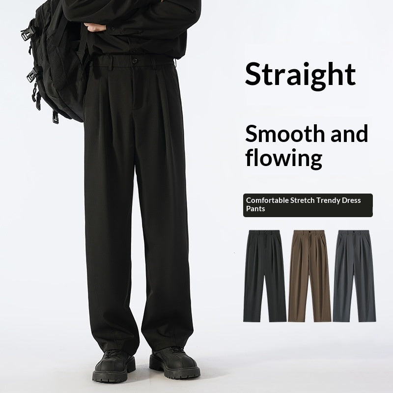 Autumn Casual Versatile Loose Fleece-lined Casual Pants For Men