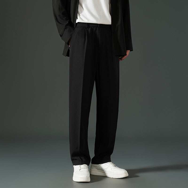 Autumn Casual Versatile Loose Fleece-lined Casual Pants For Men